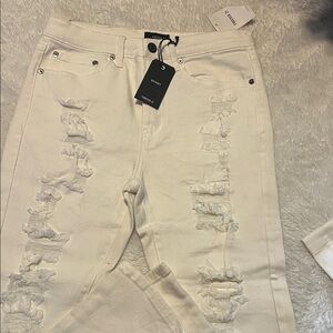 Forever 21 Men’s White Skinny Jeans Size 29
